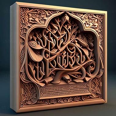 3D model Sahih al Bukhari (STL)